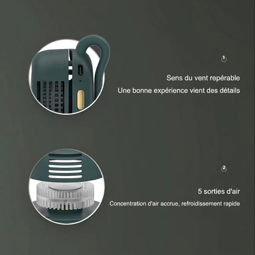 Mini Ventilateur Clip Portable - CoolClip Pro